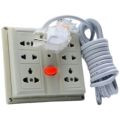 4 Way High Quality Wall Mount Extension Board Multiple EU/US/UK 6 Sockets With 14 Feet Cable 16A 220V extension lead high Quality. 