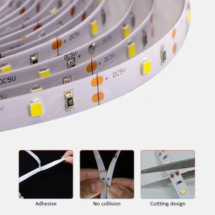 White%20LED%20Strip%20Light,%205V%20LED%20Light%20Strip%20White,%20Warm%20White%203000K/6500K%20Daylight%20Bright%20LED%20Light%20for%20Bedroom,%20Kitchen,Mirror%20-%20Image%204