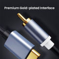 NIERBO USB C to 2RCA Male Jack Plug Adapter Type-C to RCA Male to Male Y RCA Splitter for Car Auxiliary Stereo Speaker Amp Cord. 