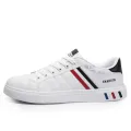 Men Shoes 2024 New White Fashion Sneakers Comfortable Leather Casual Flats for Male Plus Size Youth School Skateboard Sneakers. 