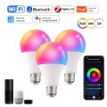 Tuya Wifi/Bluetooth Smart Bulb Alexa Led Lamp ZigBee Smart Light Bulbs E27 85-265V RGB Smart Life APP Control Dimmable Timer lightify. 