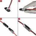 2pin Pluggable Wire Connector Quick Splice Electrical Cable Crimp Terminals for Wires Wiring 22-20AWG LED Car Connectors. 