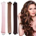 Heatless Curling Rod Headband No Heat Curl Foam Ribbon with Shower Sleeping Hat Sleeping Lazy Curler Silk Ribbon Hair Rollers. 