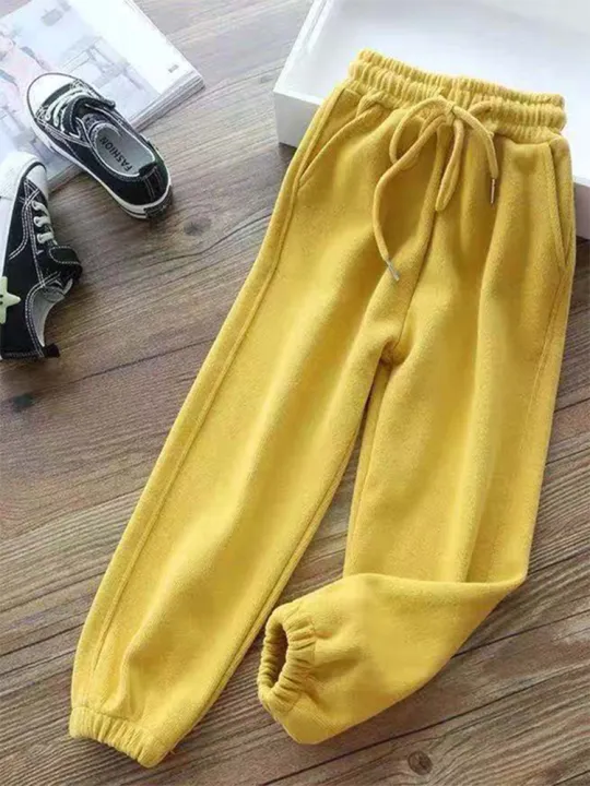 Winter%20Women%20Harem%20Pants%20Drawstring%20Fleece%20Long%20Thicken%20Y2K%20Sweatpants%20Joggers%20Trousers%20Sports%20Casual%20Soild%20Color%20Warm%20Pants%20-%20Image%206