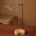 Insence Burner Upside Down Incense Burner Incense Stick Holder Wooden Round Incense Tray Ornament Bedroom Home Yoga Decoration. 