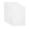 6pcs Canvas Panels, Gesso Primed White Blank Canvas for Painting -  Cotton Art Supplies Canvas Board for Acrylic Paints. 