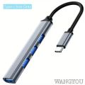 Mobile Phone Computer Type C One Drag Four Expanders High Speed Transmission USB Dock Multi Function Wire Divider. 