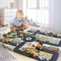 Large City Road Map DIY Scene Road Signs Car Parking Lot Game Children Playing Traffic Mat Climbing Carpets for Baby Toys Gifts. 