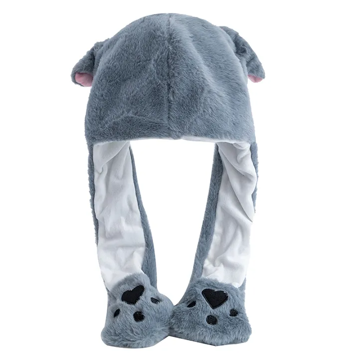 New%20Style%20Unisex%20Funny%20Ear%20Hat%20Animal%20Elephant%20Couple%20Cute%20Ear%20Moving%20Up%20Cap%20Men%20Women%20Rabbits%20Ears%20Plush%20Winter%20Lovely%20Hat%20%EF%BB%BF%20-%20Image%204
