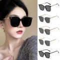 Korean fashion sunglasses UV protection big square frame retro luxury high quality optical filter men and women-YV. 