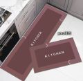 2pcs water absorbent kitchen mat with rug. 