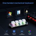 Mini Macro Mechanical Keyboard 4 Keys USB Wired RGB Gaming Custom Programming Portable Keypad Hot Swap Switch for Photoshop. 