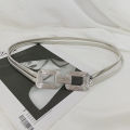 Designer Belts For Women High Quality Luxury Brand Female Waist Gold Chain Belt Elastic Waistband Dress Stretch Metal Riem. 
