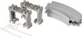 Takara Tomy plarail R-27 elevated rails (2 pieces, 2 block bridge legs (gray). 