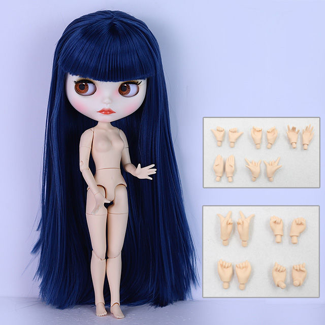 ICY%20DBS%20Blyth%20Doll%20BJD%20Joint%20Body%20White%20Skin%20Blue%20Hair%20Set%20Doll%201/6%2030cm%20Girl%20%20Anime%20SD%20-%20Image%207