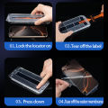 2Pcs Full Cover Tempered Glass For iPhone 17 16 15 14 13 12 11 Pro Xs Max X XR Screen Protector With Dust Free Install Box Film. 