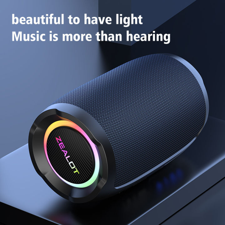 ZEALOT-S49%2010W%20Portable%20Bluetooth%20Speaker%20Stereo%20Sound%20IPX7%20Waterproof%20Wireless%20Bluetooth%205.2%20Excellent%20Bass%20Performance%20-%20Image%204