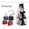 Purses Hanger Hanging Handbag Organizer Bags Storage Holder for Closet with 6 Larger Pockets Random color. 