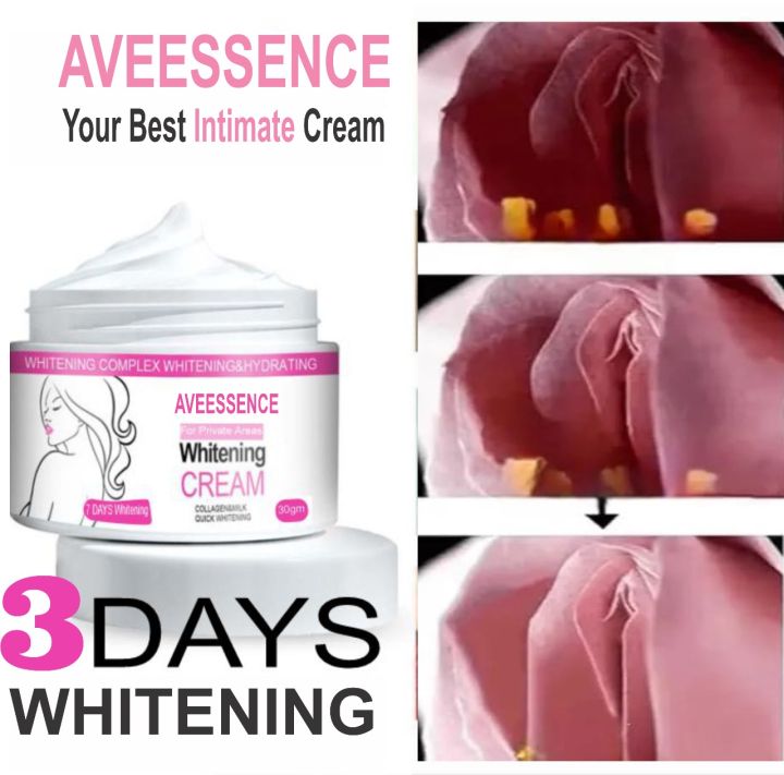AVEESSENCE Whitening Cream for Private Parts and Body Cream - 7 Days Result Whitening cream Skin brightening cream Dark spot remover Even skin tone cream Hyperpigmentation treatment Skin lightening cream Best whitening cream Vitamin C