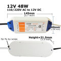 DC12V Power Supply AC 110V 220V to 12V LED Power Transformer Adapter 18W 28W 48W 72W 100W 12 Volt LED Driver for LED Strip Light. 