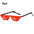 NEW Design Funny Mosaic Sunglasses Thug Life Sun Glasses Pixel Black Retro Gamer Robot Sunglasses Birthday Party Cosplay Favors. 