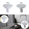 4 Pieces Kitchen Faucet Hole Cover Sealing Sink Tap Hole Plate Blanking Plug for Bathroom Restroom Bathtub Kitchen Hotel.