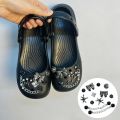 Korean Style Sliver Metal Chain Shoes Charm Set Women Summer 2026 Punk Metal Butterfly Clogs Accessories Women Clogs Decoration. 