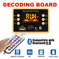 DC 12V Car MP3 WMA Decoder Board Audio Module USB TF FM Radio LINEIN Bluetooth 5.0 Wireless Music MP3 Player With Remote Control.