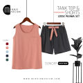 tank top and shorts pajama set for women. 