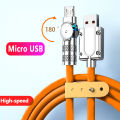 Micro USB 120W 3A Elbow Fast Charging Data Cable Cord For Playing Game For Samsung Galaxy S7 S5 Xiaomi Android Charge Usb Cord. 