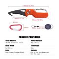 Portable Express Parcel Knife Stainless Fast Serrated Hook Knife For Outdoor Camping Carry-on Unpacking Keychain Mini Folding. 