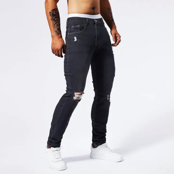 Ripped%20Men's%20Jeans%20Slim%20Stretch%20Holes%20Fashion%20Biker%20Denim%20Pants%20Skinny%20Personality%20Hip%20Hop%20Streetwear%20Male%20Fashion%20Trousers%20-%20Image%204
