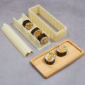 3pcs/set Sushi Maker Equipment Kit Plastic Kimbap Sushi Rolls Mold Round Square Heart-shaped Sushi Making Tools Cake Roll Mold. 