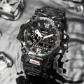 SMAEL Dual Display Men Watches Waterproof Sports Watch Military Man Alarm Stopwatch Quartz Wristwatch Male Digital Clock 8072. 