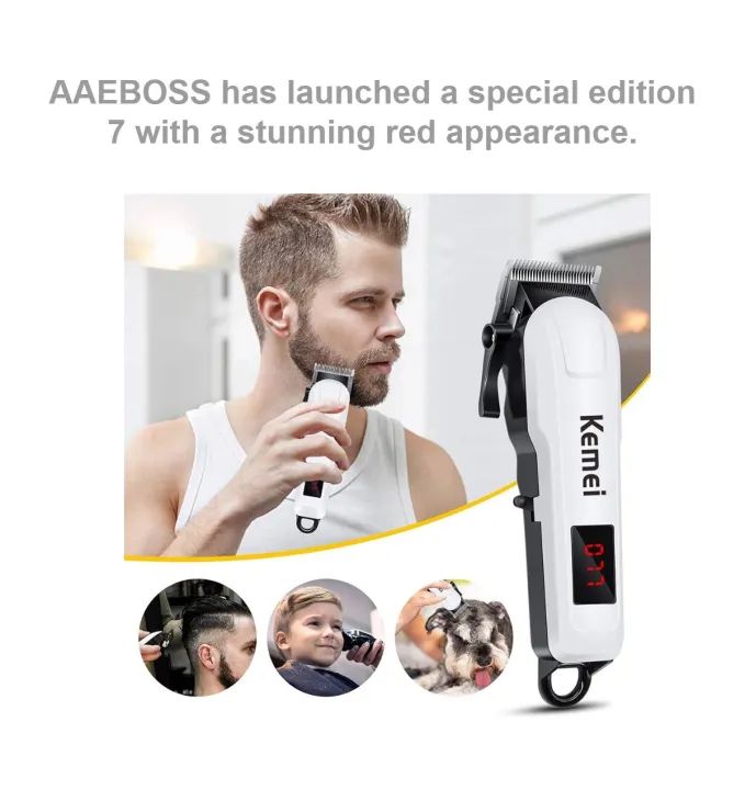 Kemei%20KM-809A%20Digital%20AC/DC%20Electric%20Rechargeable%20Professional%20Hair%20Clipper%20Trimmer%20-%20Image%205