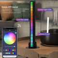 16 LEDS RGB LED Light Bar App Control Desktop Background Atmosphere Light Music Sync TV Wall Computer Game Bedroom Night Light.