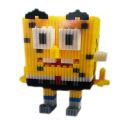 MAGIC BLOCK MAGICZNE KLOCKI FIGURKA 3D SPONGE BOB,XC Connection Blocks,XC Building Block,Plastic Block ,Interlock Block ,Brick Block,Creative Block XC. 