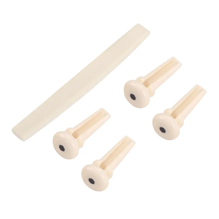 4pcs%20Acoustic%20Bass%20Guitar%20Bridge%20Pins+Saddle%20ABS%20Plastic%20Bridge%20Pins%20Saddle%20for%20Bass%20Guitar%20Replacement%20-%20Image%204