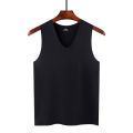 Summer Men's Non-Marking Ice Silk Undershirt Men's Slim Sports Fitness Cross-Body Bottoming Sleeveless Breathable Comfortable. 