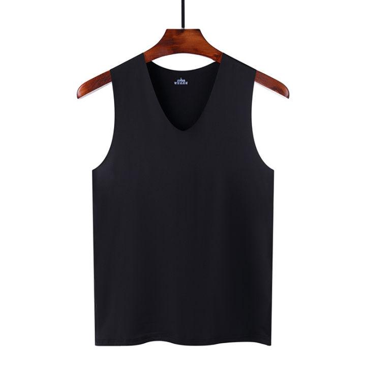Summer%20Men's%20Non-Marking%20Ice%20Silk%20Undershirt%20Men's%20Slim%20Sports%20Fitness%20Cross-Body%20Bottoming%20Sleeveless%20Breathable%20Comfortable%20-%20Image%204