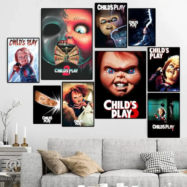 Personalized 1988 Child's Play Chucky Canvas HD Poster - Custom Slasher Movie Wall Art Print, Home Decor - Small Size