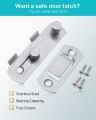 Stainless Steel Hasp Latch Lock Sliding Door for Window Cabinet Fitting Room Accessorries. 