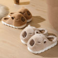 Cute Capybara Cotton Slippers Women Autumn Winter Indoor Soft Sole Warm Fur Slides Woman Comfort Non Slip Home Slippers Female. 