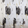 Flower Blossoms Black Tulle Curtains For Living Room Bedroom Decoration Chiffon Sheer Voile Kitchen Window Curtain. 