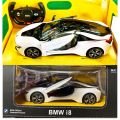BMW i8 (12.5 in) 1:12 Scale Licensed Model Remote Control Car with Light & Sound. 