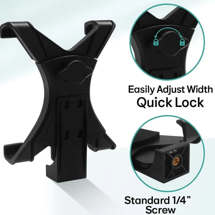 Universal%20Tablet%20Stand%20Adapter%20with%20Vientiane%20Gimbal%20for%20Tripod/Single%20Leg%20Stand%20Compatible%20with%20iPad/Air/Mini%20and%20Most%20Tablets%20-%20Image%205