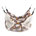 Hamster Hammock Small Pet Hanging Bed Double Warm Thickened Honeybug Flying Squirrel Guinea Pig Hammock Pet Cage Accessories. 