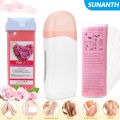 Rose Roll on Depilatory Wax Cream Hair Removal Roller Wax Heater Waxing Hot Cartridge Warmer Equipment Tool Waxing Kit Unisex staloofy hair.
