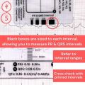 Ecg 7 Step Ruler 7 Step Scale For Ecg Observation Portable Transparent 7step Ruler Measurement Tool Ruler For Ecg Interpretation. 