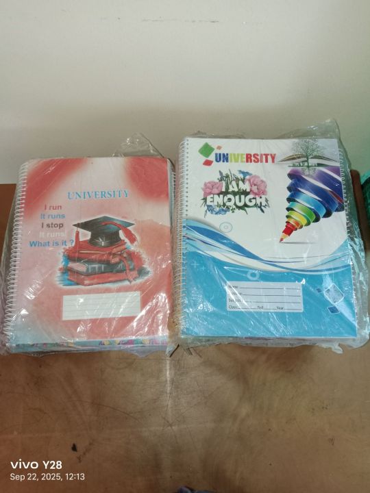 Full Pages Ring Khata / Spiral Notebook –104, 200 & 300 Pages Without ...